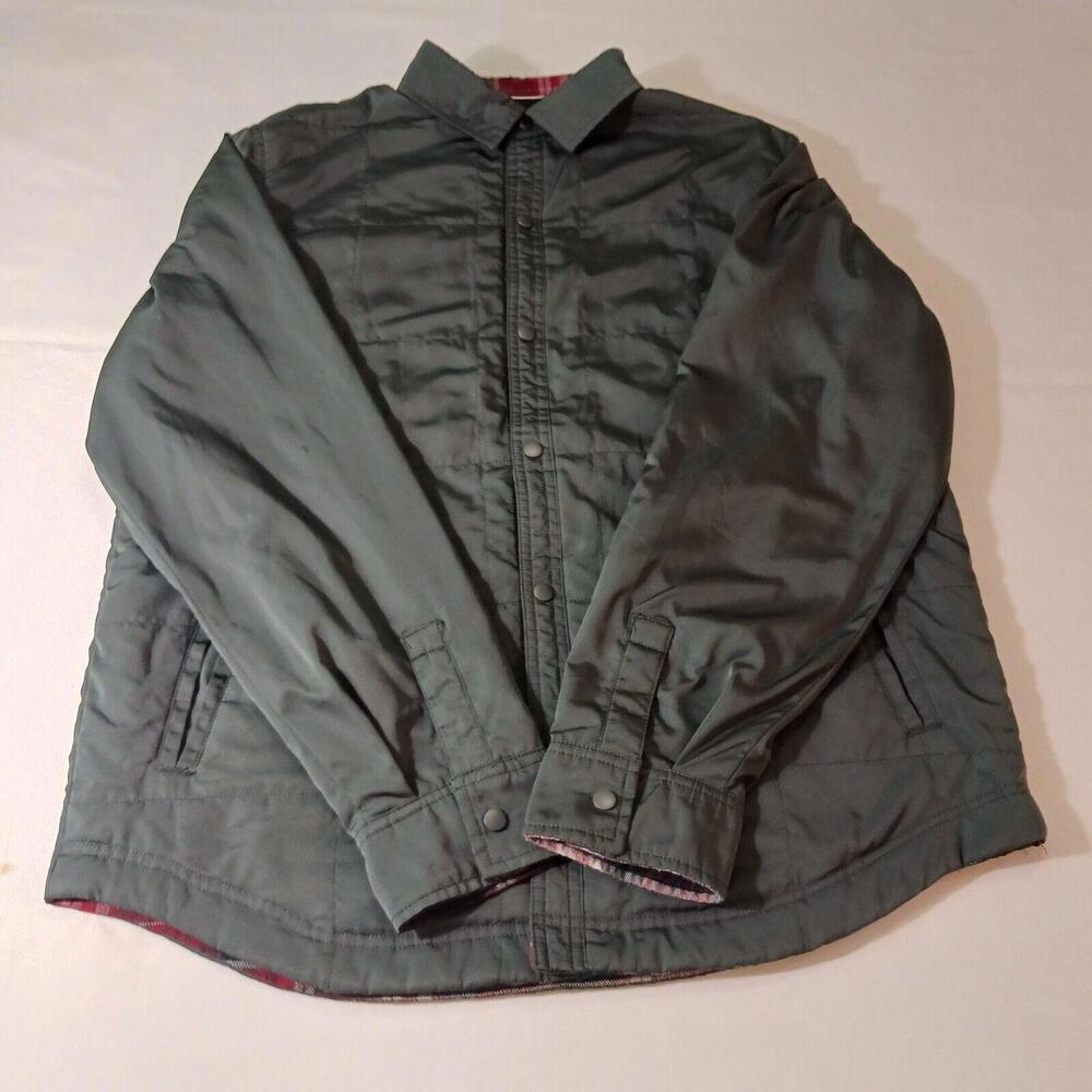 UNIONBAY UB Tech Men's Reversible Lined Performance Snap Button Jacket Size M